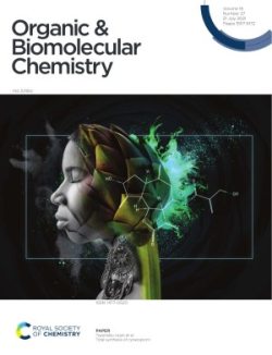 学術雑誌「Organic & Biomolecular Chemistry（イギリス王立化学会）」表紙