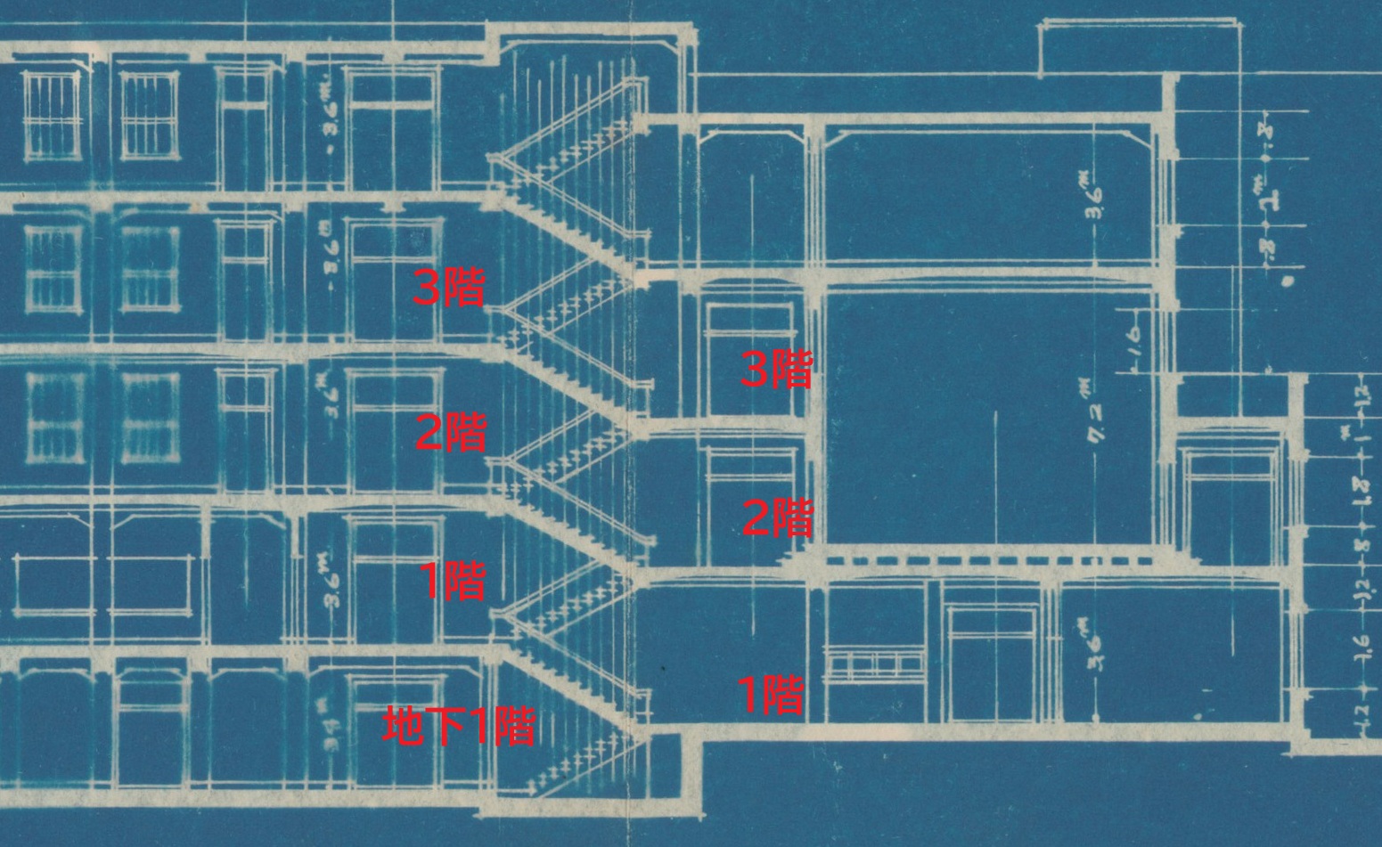 スキップフロア図面