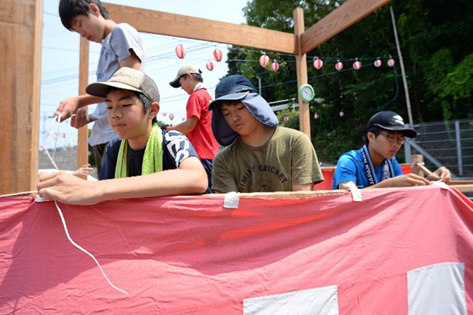 六甲学院が夏の社会奉仕活動