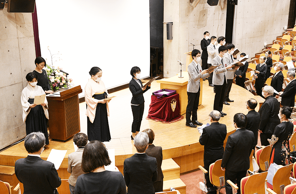 Closing ceremony, school song